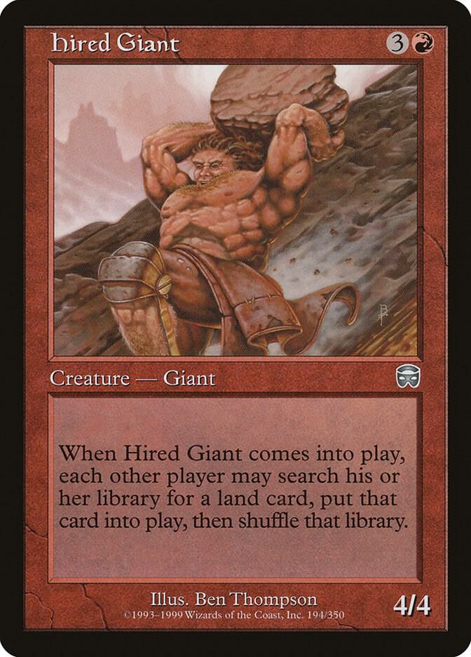 Hired Giant 194 card from Mercadian Masques