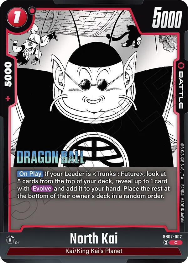 North Kai SB02-002 card from Manga Booster 02