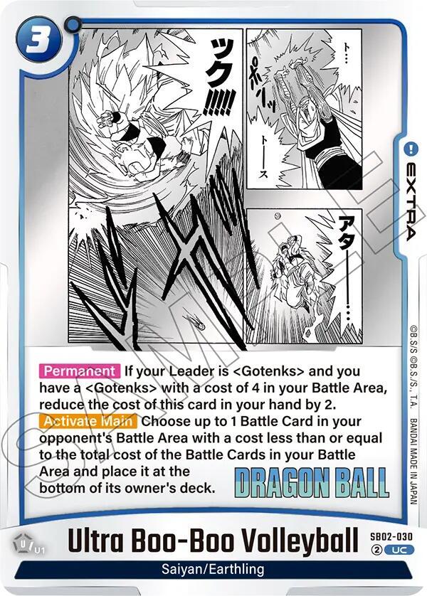 Ultra Boo-Boo Volleyball SB02-030 card from Manga Booster 02