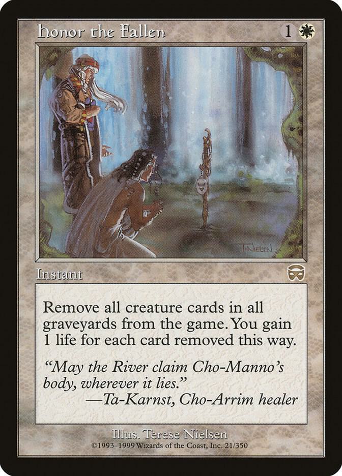 Honor the Fallen 21 card from Mercadian Masques