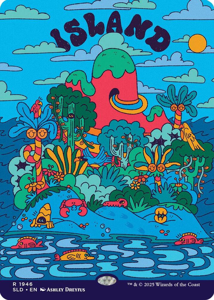 Island 1946 card from Secret Lair Drop Series