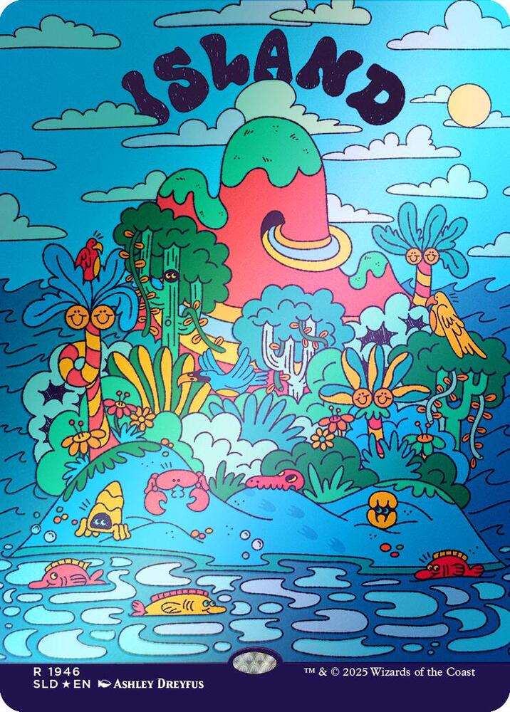 Island (Rainbow Foil) 1946 card from Secret Lair Drop Series