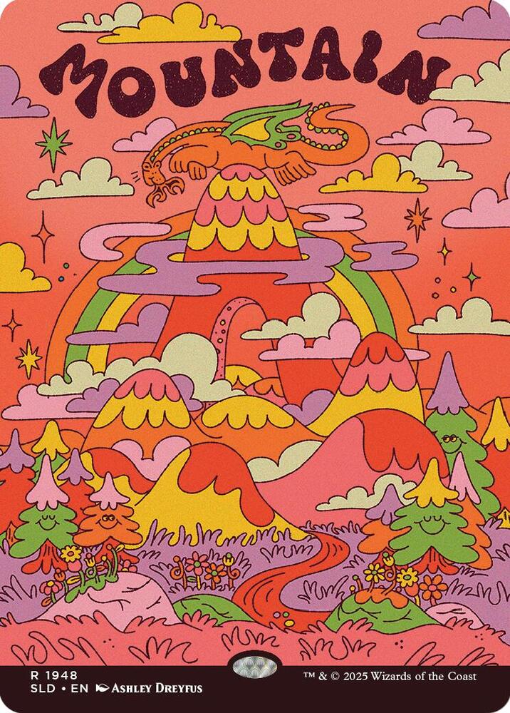 Mountain 1948 card from Secret Lair Drop Series