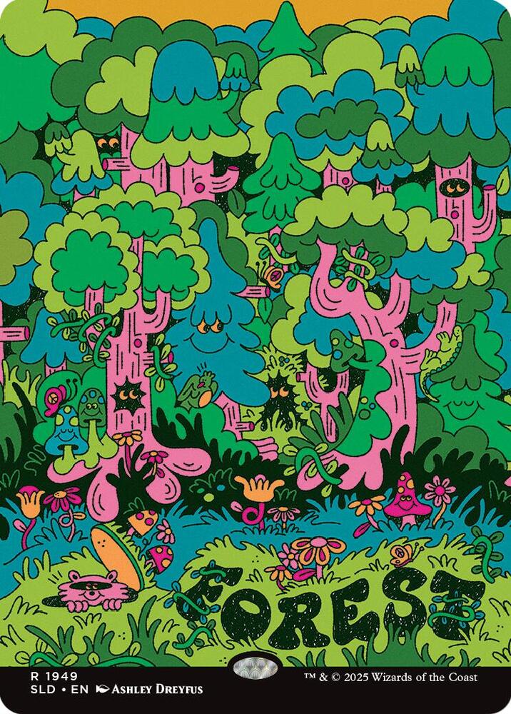Forest 1949 card from Secret Lair Drop Series
