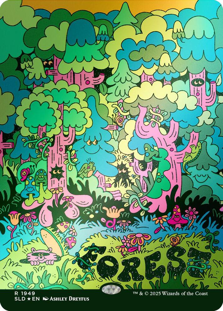 Forest (Rainbow Foil) 1949 card from Secret Lair Drop Series