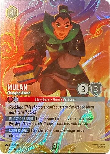 Mulan - Charging Ahead (Foil) 3 card from Disney Lorcana Promo Cards