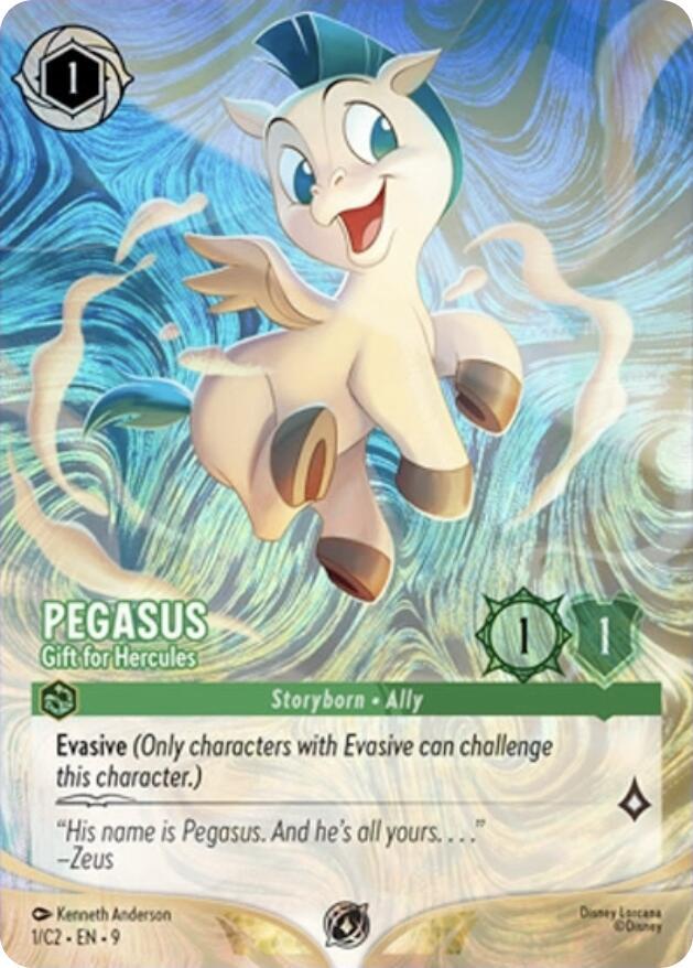 Pegasus - Gift for Hercules 1 card from Disney Lorcana Promo Cards