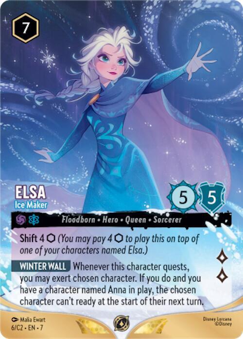 Elsa - Ice Maker 6 card from Disney Lorcana Promo Cards
