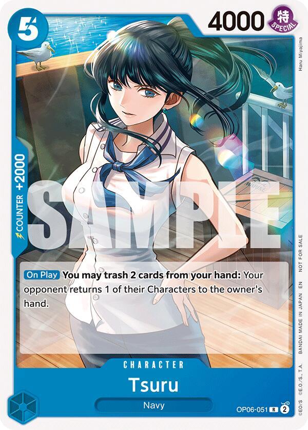 Tsuru (Tournament Pack 2025 Vol. 4) OP06-051 card from One Piece Promotion Cards