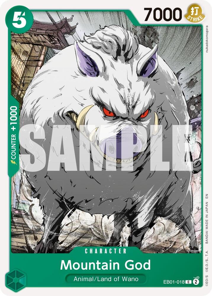 Mountain God (Reprint) EB01-018 card from Premium Booster -The Best- Vol. 2