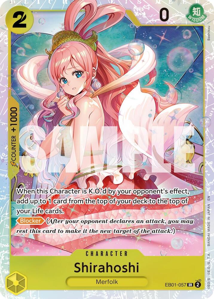 Shirahoshi (Reprint) EB01-057 card from Premium Booster -The Best- Vol. 2