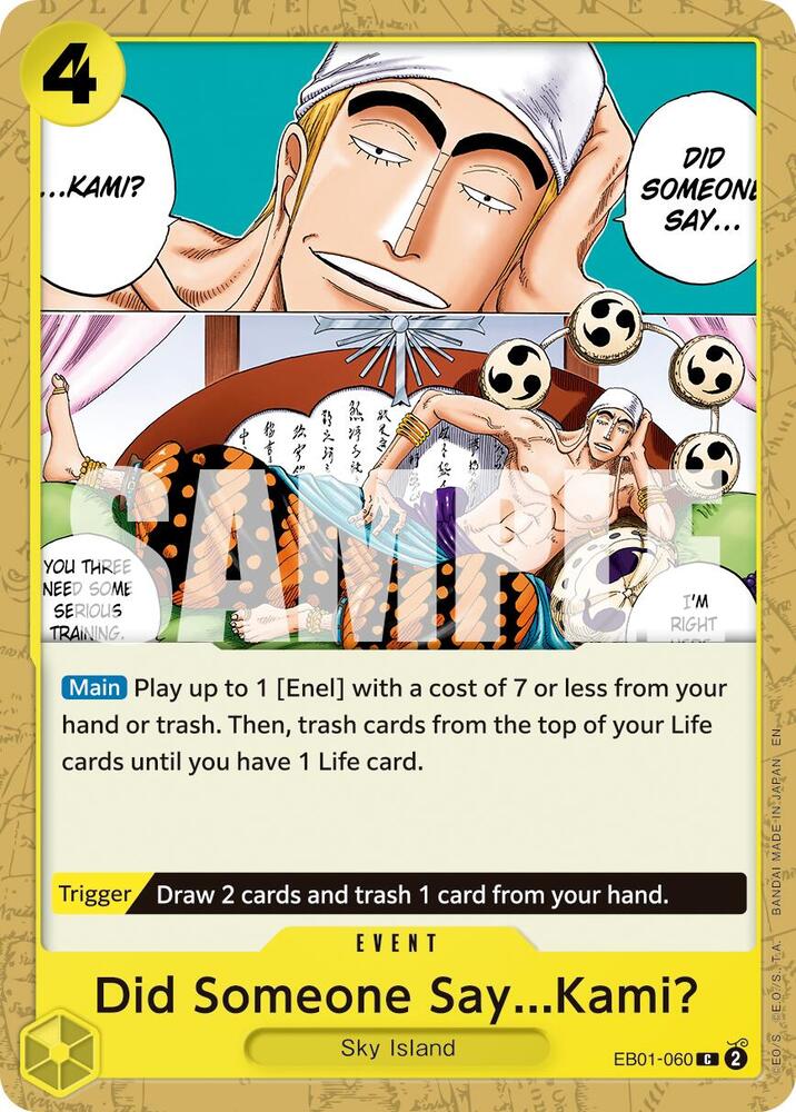 Did Someone Say...Kami? (Reprint) EB01-060 card from Premium Booster -The Best- Vol. 2