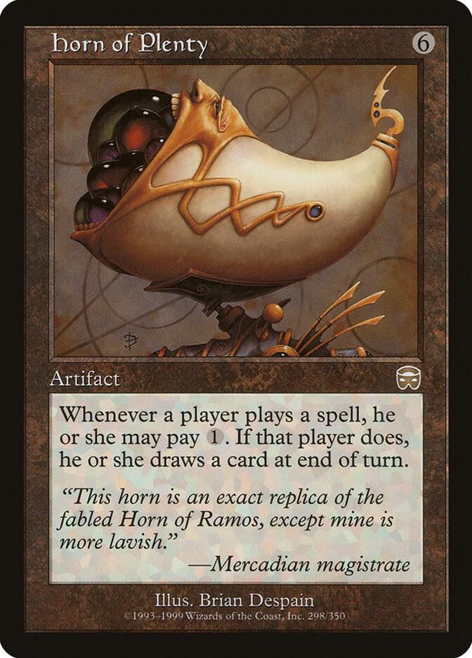 Horn of Plenty 298 card from Mercadian Masques