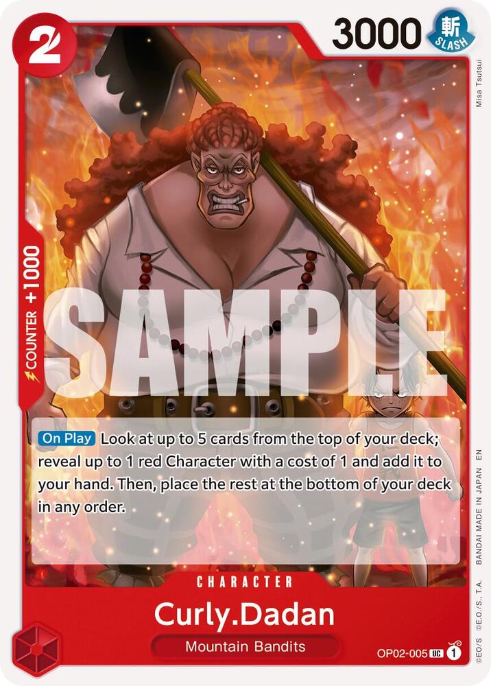 Curly.Dadan (Reprint) OP02-005 card from Premium Booster -The Best- Vol. 2