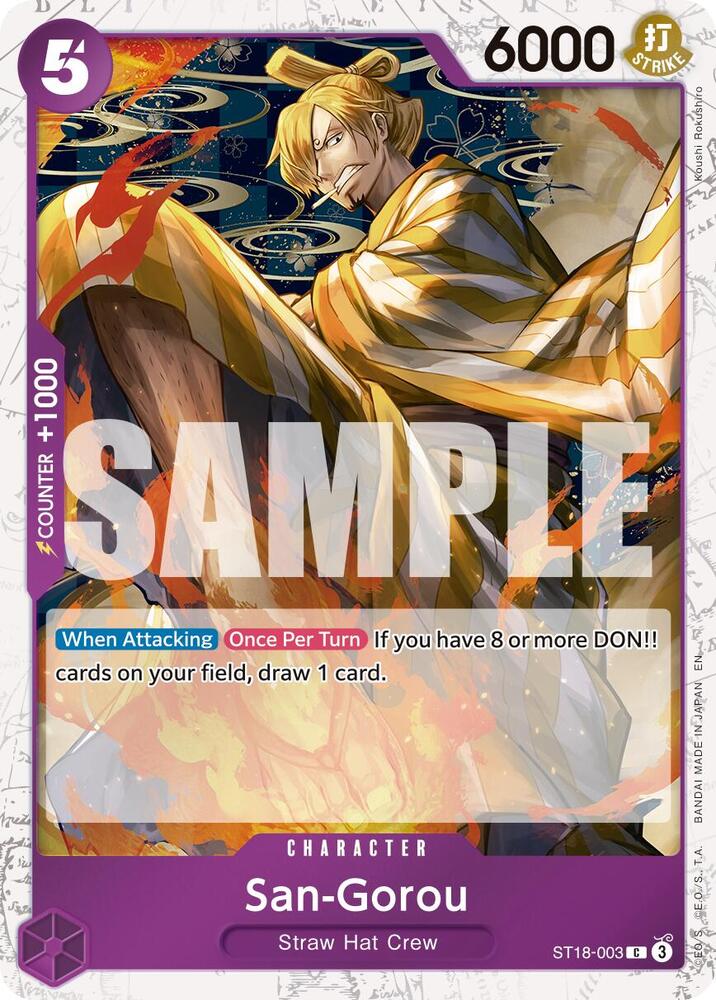 San-Gorou (Pirate Foil) ST18-003 card from Premium Booster -The Best- Vol. 2