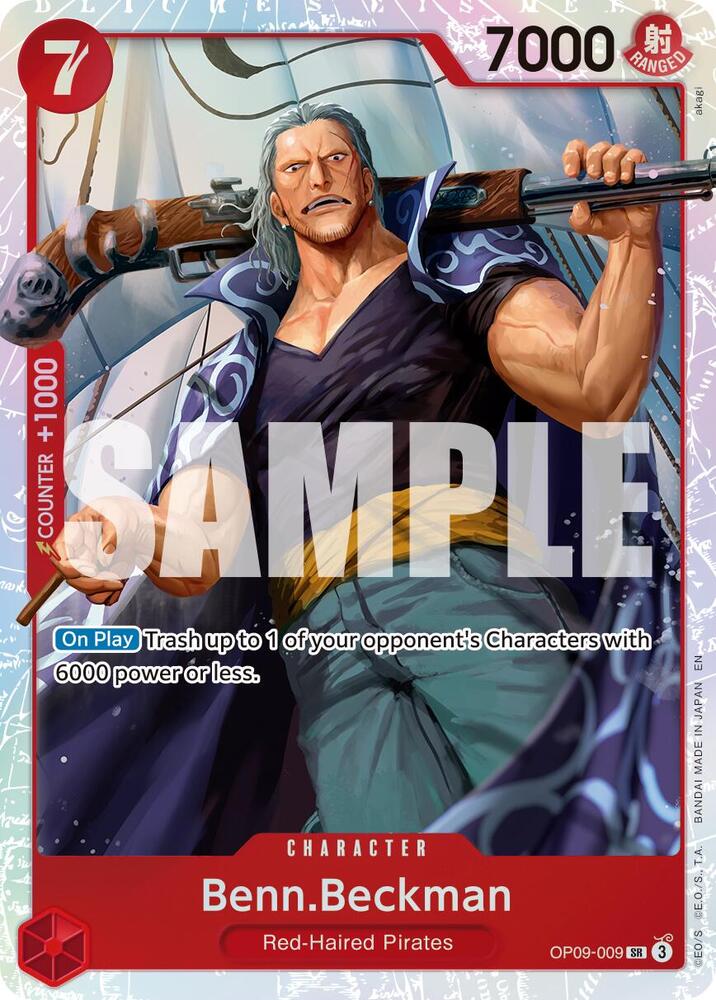 Benn.Beckman (Reprint) OP09-009 card from Premium Booster -The Best- Vol. 2