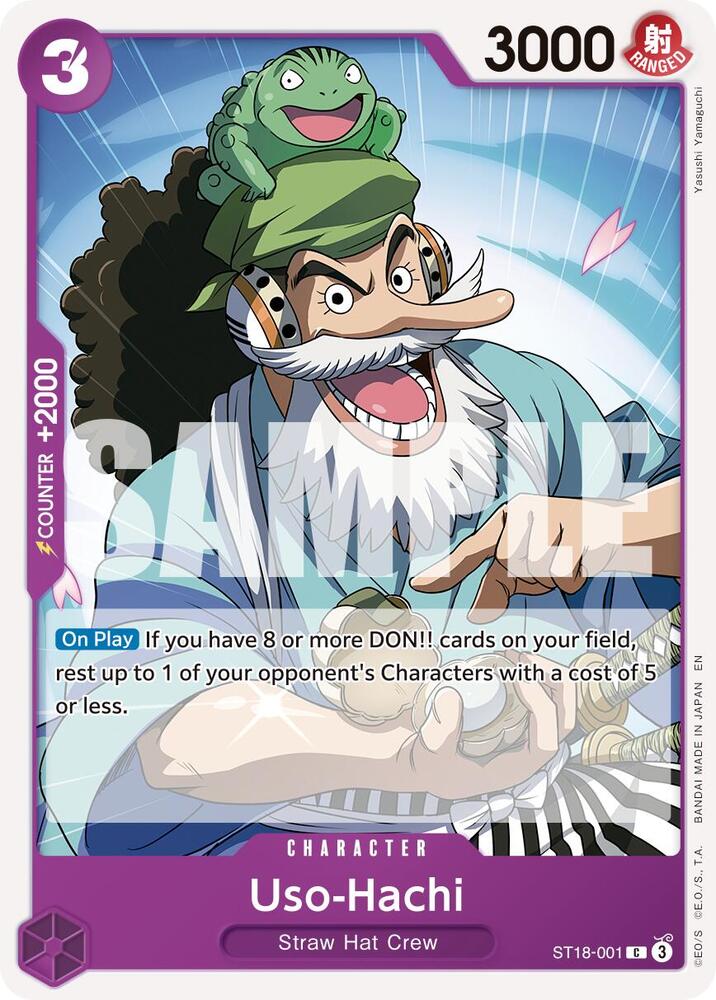Uso-Hachi (Reprint) ST18-001 card from Premium Booster -The Best- Vol. 2