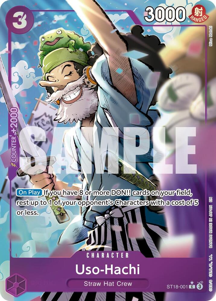 Uso-Hachi (Alternate Art) ST18-001 card from Premium Booster -The Best- Vol. 2