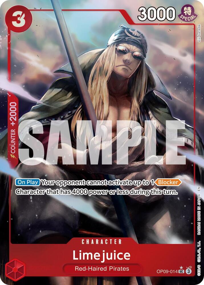 Limejuice (Alternate Art) OP09-014 card from Premium Booster -The Best- Vol. 2