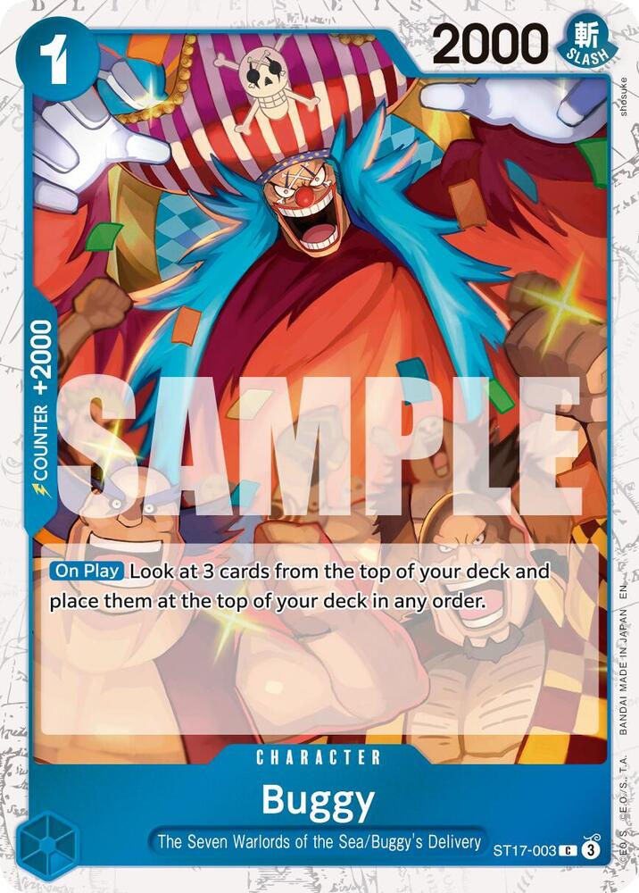 Buggy (Pirate Foil) ST17-003 card from Premium Booster -The Best- Vol. 2