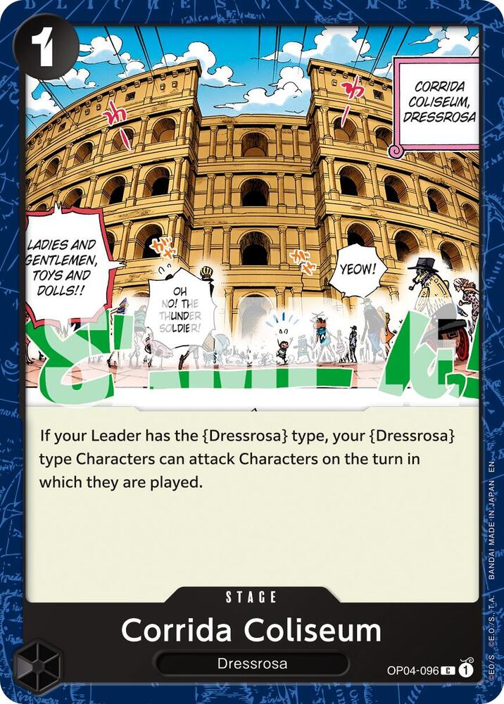 Corrida Coliseum (Reprint) OP04-096 card from Premium Booster -The Best- Vol. 2