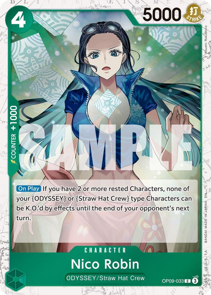 Nico Robin (Pirate Foil) OP09-033 card from Premium Booster -The Best- Vol. 2