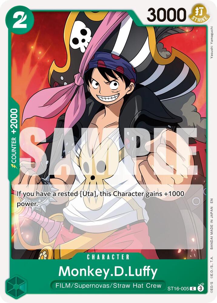 Monkey.D.Luffy (Reprint) ST16-005 card from Premium Booster -The Best- Vol. 2