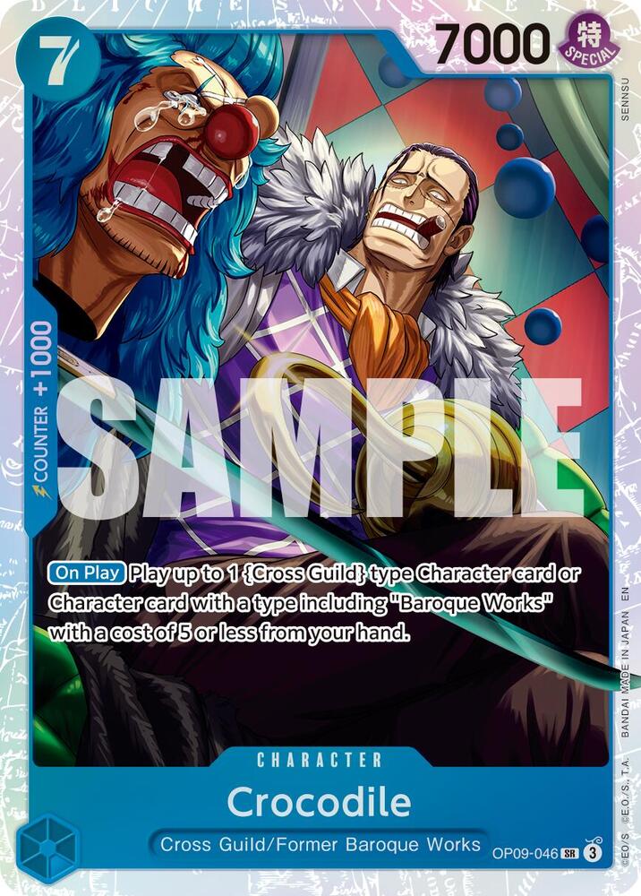 Crocodile (Reprint) OP09-046 card from Premium Booster -The Best- Vol. 2