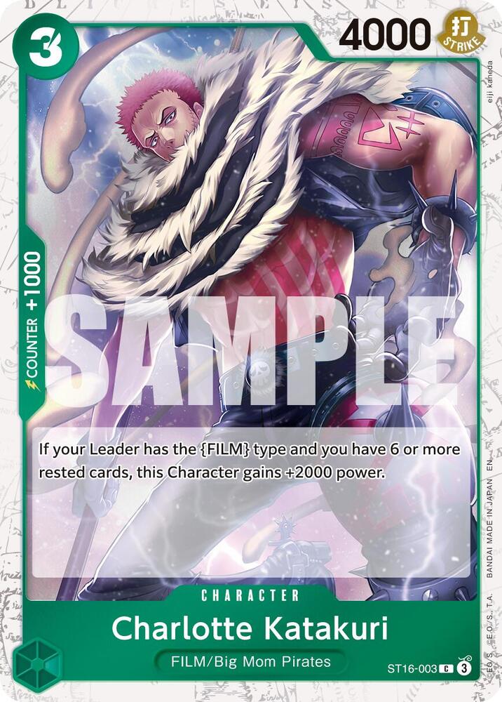 Charlotte Katakuri (Pirate Foil) ST16-003 card from Premium Booster -The Best- Vol. 2