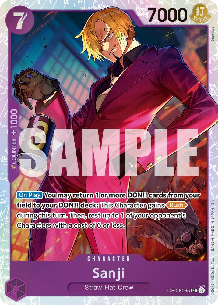 Sanji (Reprint) OP09-065 card from Premium Booster -The Best- Vol. 2