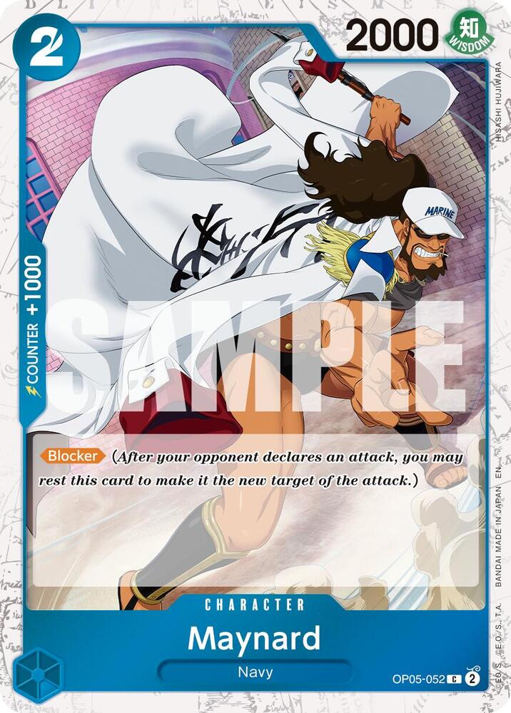 Maynard (Pirate Foil) OP05-052 card from Premium Booster -The Best- Vol. 2