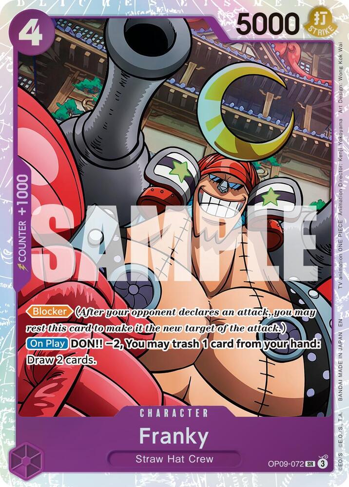 Franky (Reprint) OP09-072 card from Premium Booster -The Best- Vol. 2