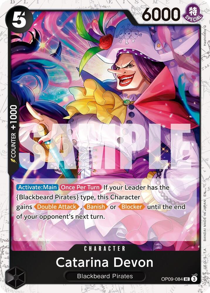 Catarina Devon (Pirate Foil) OP09-084 card from Premium Booster -The Best- Vol. 2