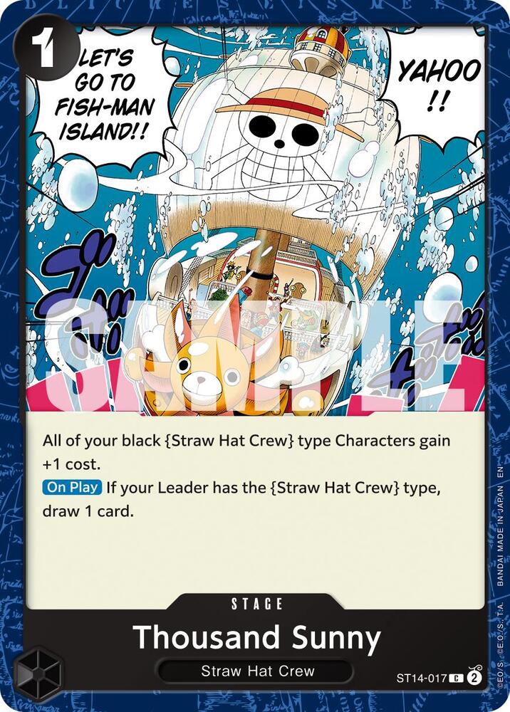 Thousand Sunny (Reprint) ST14-017 card from Premium Booster -The Best- Vol. 2