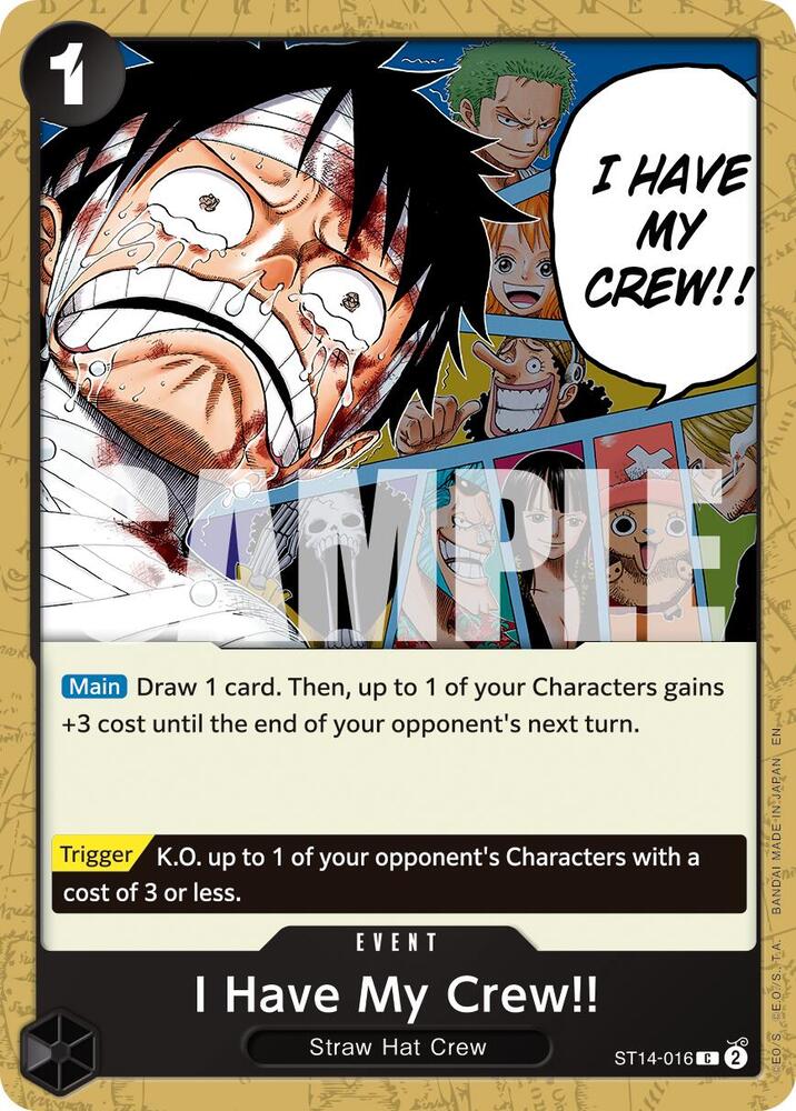 I Have My Crew!! (Reprint) ST14-016 card from Premium Booster -The Best- Vol. 2