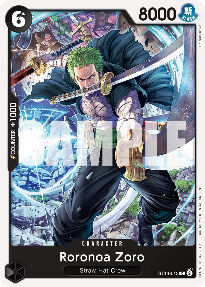 Roronoa Zoro (Reprint) ST14-013 card from Premium Booster -The Best- Vol. 2