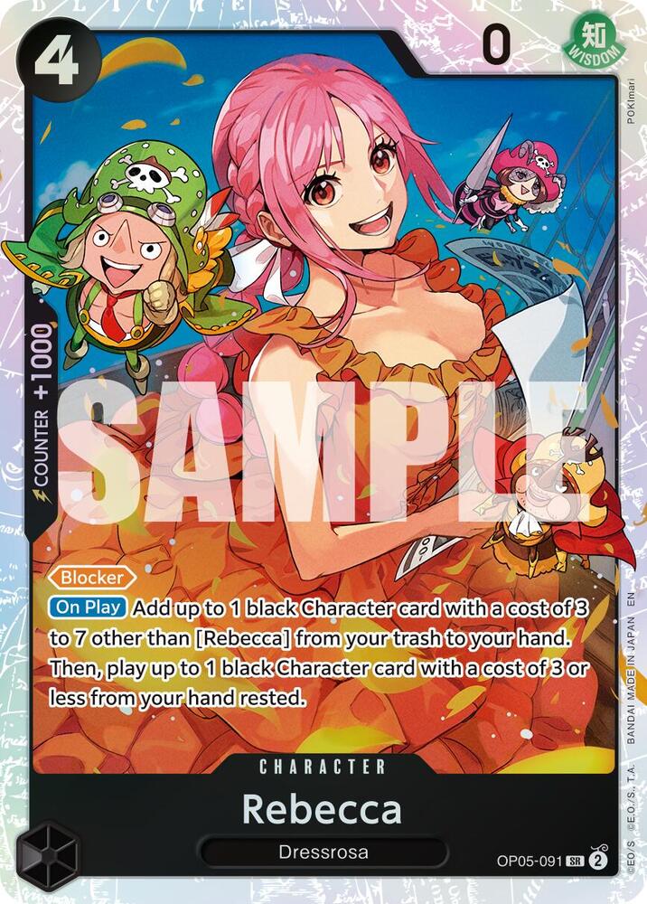 Rebecca (Reprint) OP05-091 card from Premium Booster -The Best- Vol. 2
