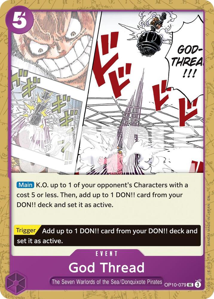 God Thread (Reprint) OP10-079 card from Premium Booster -The Best- Vol. 2