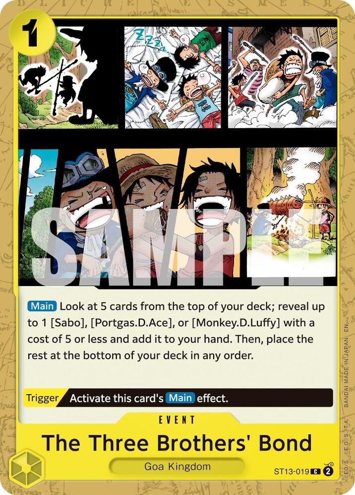 The Three Brothers' Bond (Reprint) ST13-019 card from Premium Booster -The Best- Vol. 2