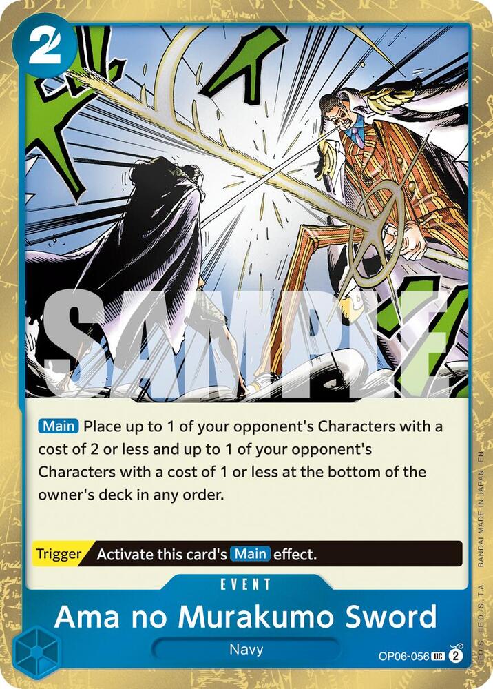 Ama no Murakumo Sword (Pirate Foil) OP06-056 card from Premium Booster -The Best- Vol. 2