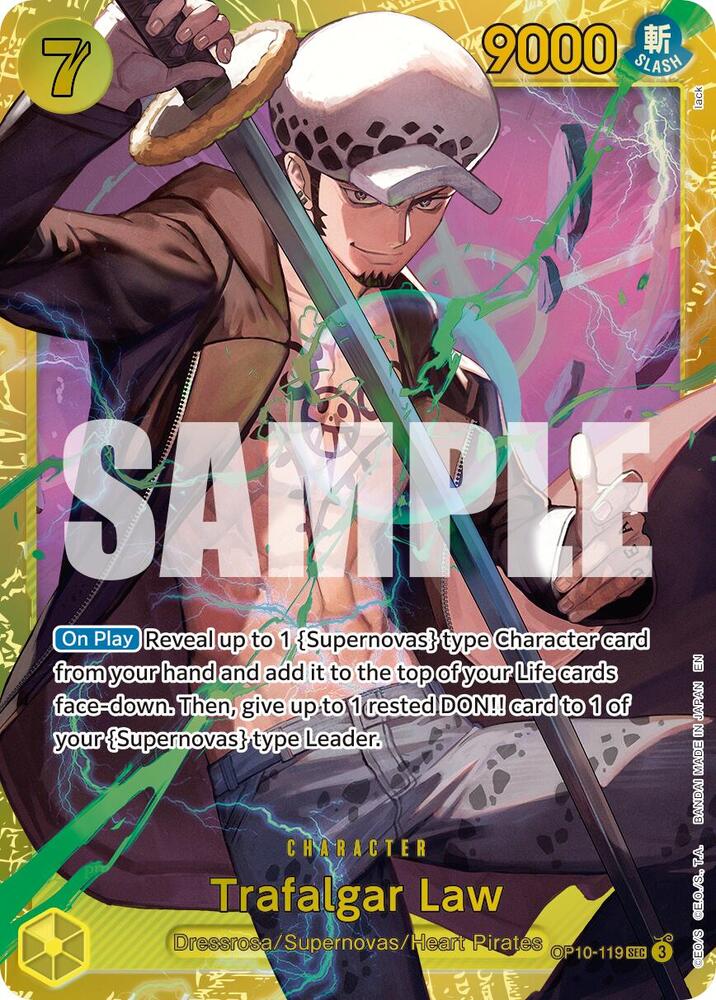 Trafalgar Law (Reprint) OP10-119 card from Premium Booster -The Best- Vol. 2