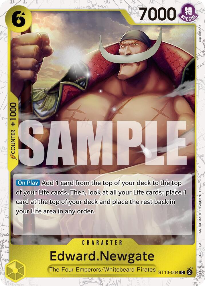 Edward.Newgate (Pirate Foil) ST13-004 card from Premium Booster -The Best- Vol. 2