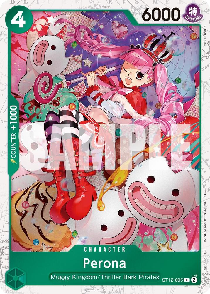 Perona (Pirate Foil) ST12-005 card from Premium Booster -The Best- Vol. 2