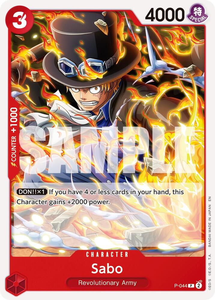 Sabo (Reprint) P-044 card from Premium Booster -The Best- Vol. 2