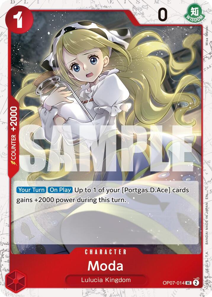 Moda (Pirate Foil) OP07-014 card from Premium Booster -The Best- Vol. 2