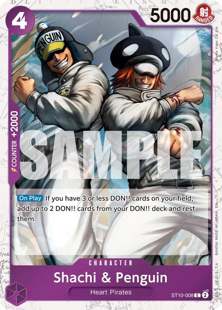 Shachi & Penguin (Pirate Foil) ST10-008 card from Premium Booster -The Best- Vol. 2