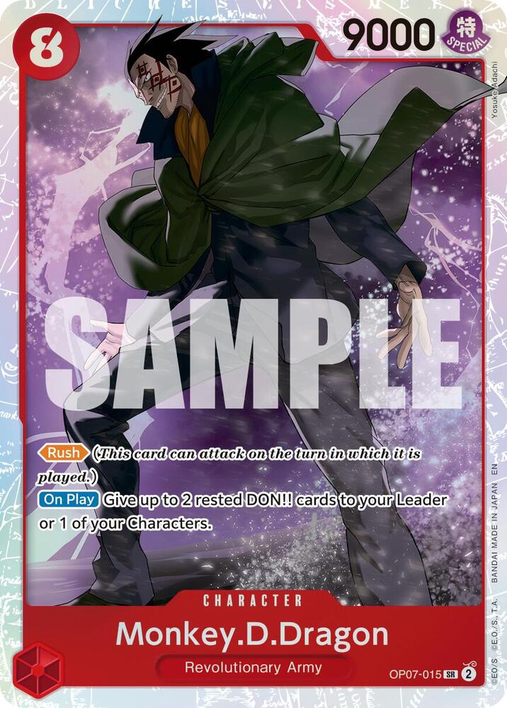 Monkey.D.Dragon (Reprint) OP07-015 card from Premium Booster -The Best- Vol. 2