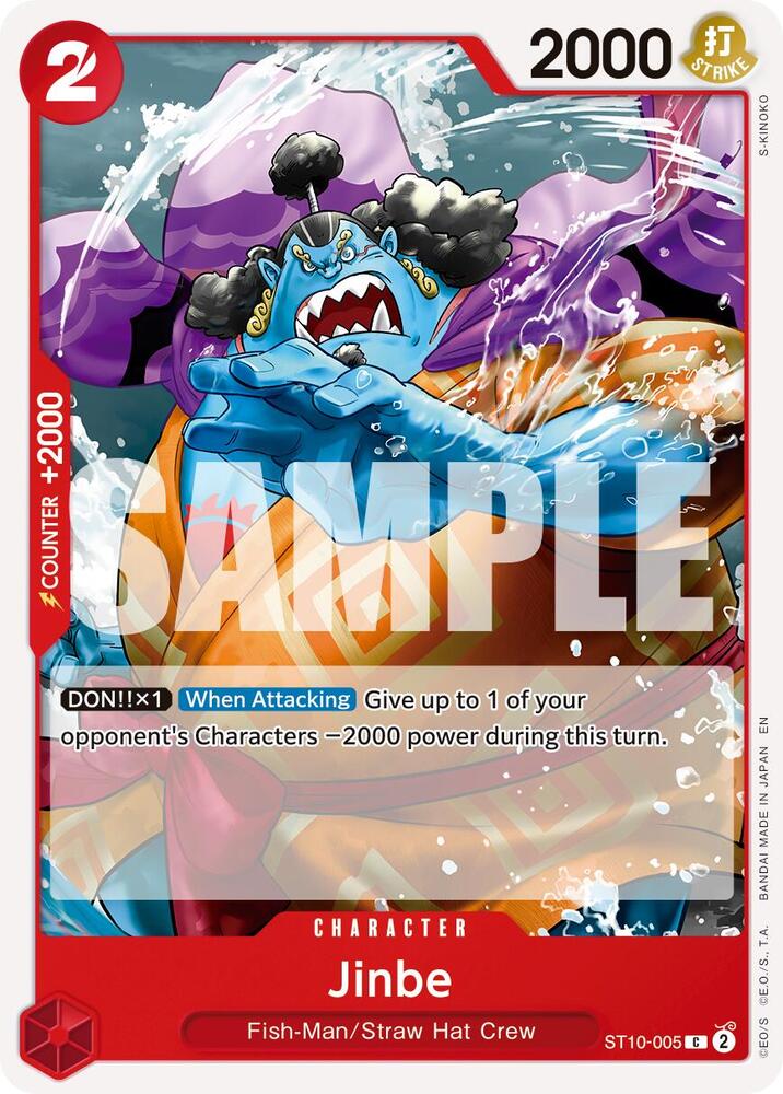 Jinbe (Reprint) ST10-005 card from Premium Booster -The Best- Vol. 2