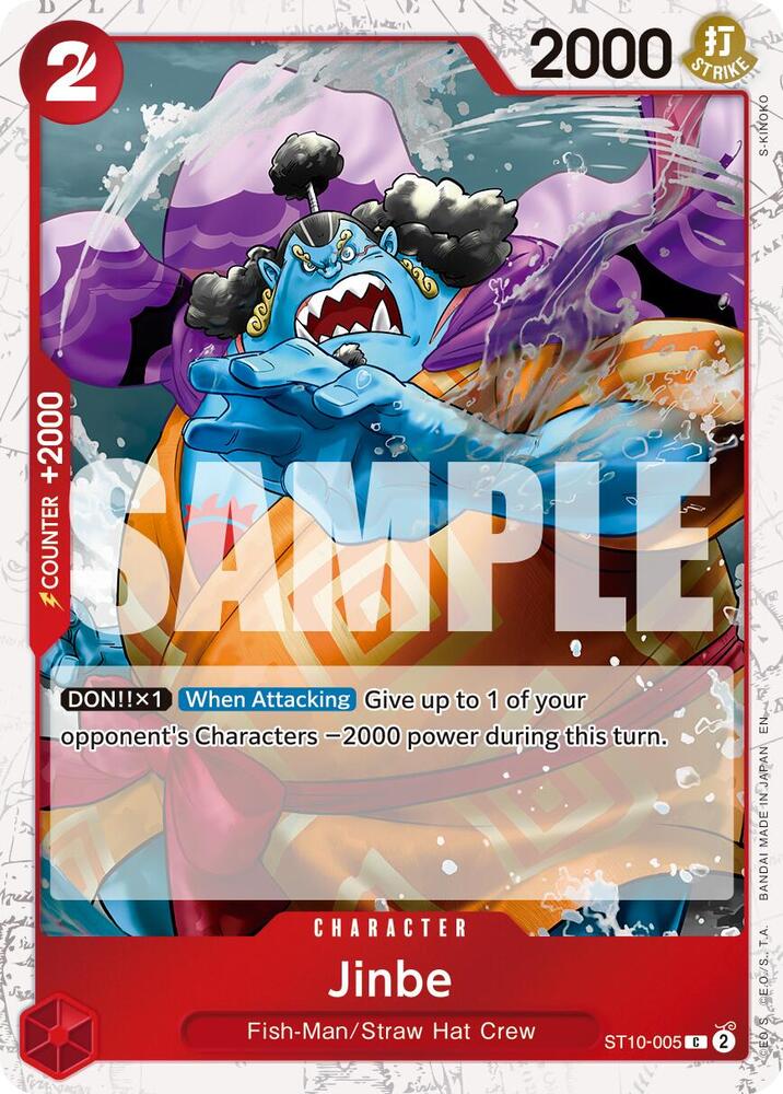Jinbe (Pirate Foil) ST10-005 card from Premium Booster -The Best- Vol. 2