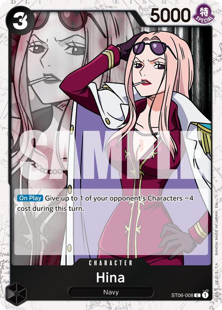 Hina (Pirate Foil) ST06-008 card from Premium Booster -The Best- Vol. 2